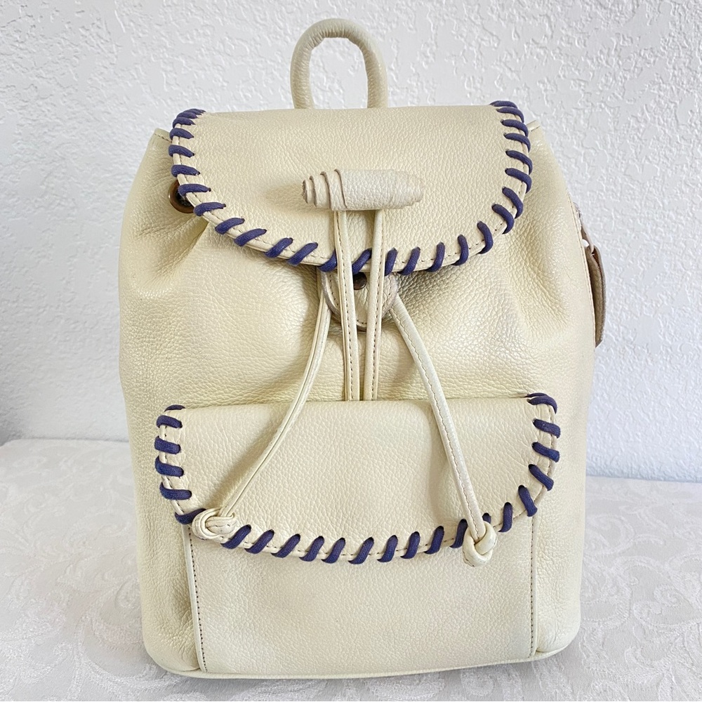 Saint Laurent ivory backpack
